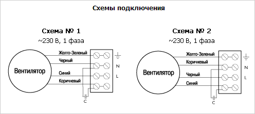 Схема подключения вентиляторов Ostberg